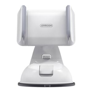 Car Holder Joyroom 360 Suction Cup Universal Phone Stand Windscreen Mount - White & Grey