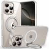 Tough On iPhone 16 Pro Case 360° Rotate Stand With MagSafe Clear