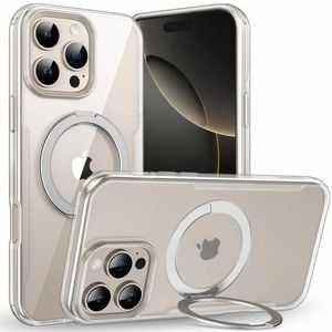 Tough On iPhone 16 Pro Case 360° Rotate Stand With MagSafe Clear