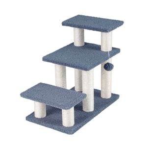 Costway 2-in-1 Cat Stairs Cat Tree Tower Pet Steps W/3 Large Platforms