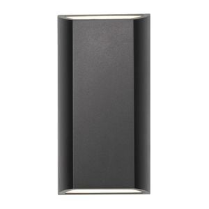 Telbix Black Bloc Exterior Led Up-Down Wall Lamp
