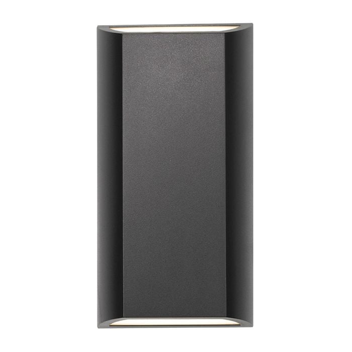 Telbix Black Bloc Exterior Led Up-Down Wall Lamp