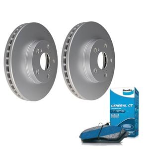 Front Bendix Brake Pads + Rotors for Toyota Avalon MCX10R, Camry ACV36R MCV36R