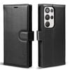 Tough On for Samsung Galaxy S23 Ultra Flip Wallet Leather Case Black