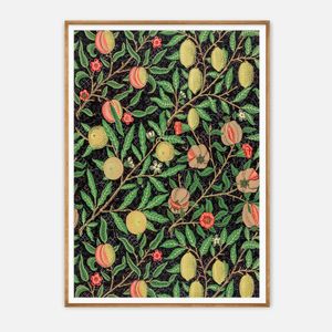 Galrie William Morris Fruit Garden Classic Floral Art Print for Home Decor, Wood Frame, 50 x 70cm (20 x 28inch)