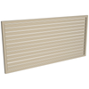 ProtectorAl 1001-2000W X 300-1000H Paperbark Aluminium Welded Slat Panel Horizontal 9mm Gap