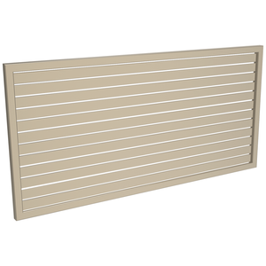 ProtectorAl 1001-2000W X 300-1000H Paperbark Aluminium Welded Slat Panel Horizontal 9mm Gap