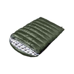 Mountview Camping Sleeping Bag -10℃ Double Army Green