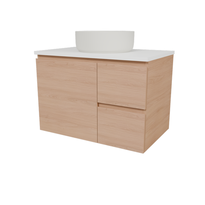 New England Joinery 750mm Grandeur SilkSurface Top Wall Hung Vanity