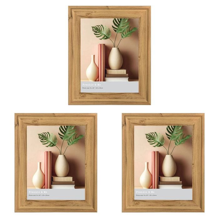 3PK Frankie & Me Standing 8x10'' Picture Frame Photo Holder Home Decor Medoak