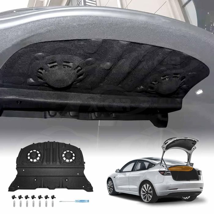 Rear Trunk Soundproof Cotton Mat Cover for Tesla Model 3 Highland 2023-Onwards Noise Reduce