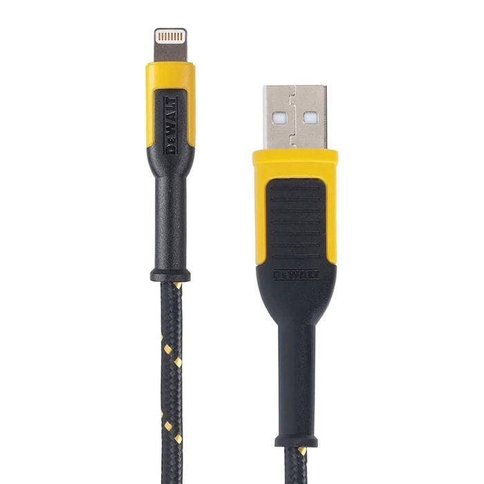 DeWALT 3m Lightning To USB Charging Cable Reinforced With Kevlar