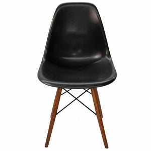 SK Designer Living | Replica Eames DSW Eiffel Chair | Plastic & Walnut - Black