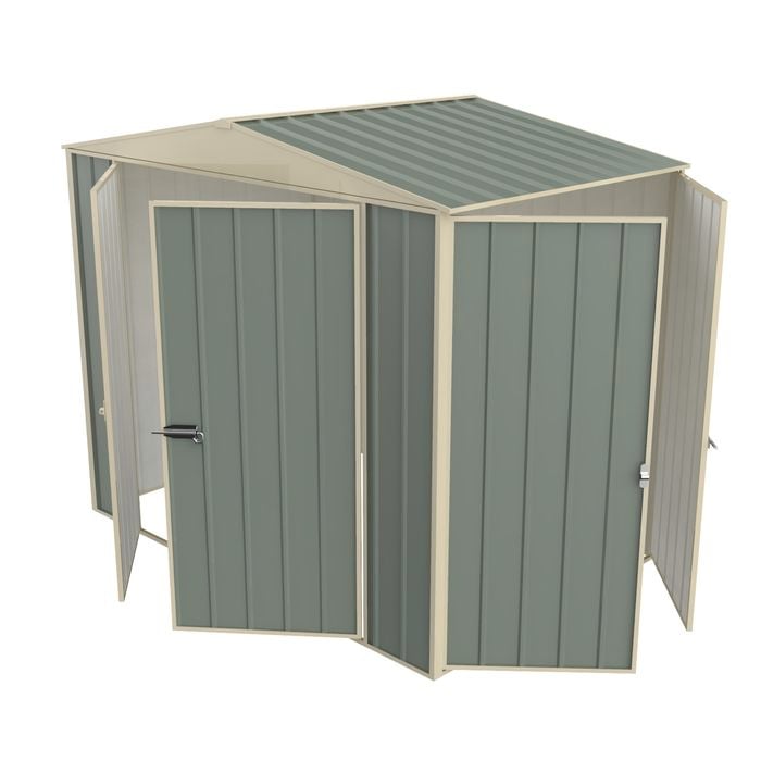 Build-a-Shed  2.3 x 1.5 x 2.3m Gable Double Hinged Side Door Shed - Green