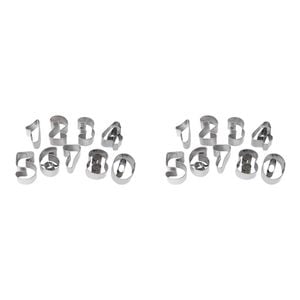 2 x 9pc Wiltshire Number Shaped Cookie/Biscuit Bakeware Cutters