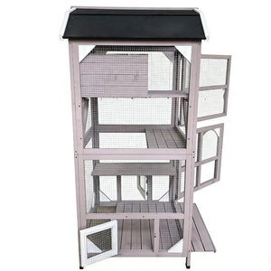 Yes4pets Pet Cat Bird Ferret Shelter Condo With Escape Door Wooden Kitten Cage House