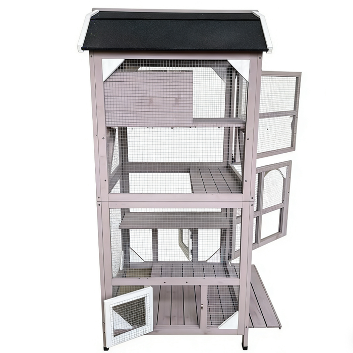 Yes4pets Pet Cat Bird Ferret Shelter Condo With Escape Door Wooden Kitten Cage House