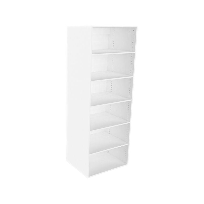 Lugna 2048 x 750 x 580mm White 5 Shelf Shelving Unit