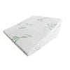 Foret 1x Bamboo Pillow Wedge Cushion Cooling Gel Memory Foam Fabric Bed Back Support
