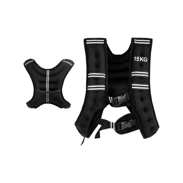 Costway 15kg Weighted Vest Workout Sports Fitness w/Mesh Bag