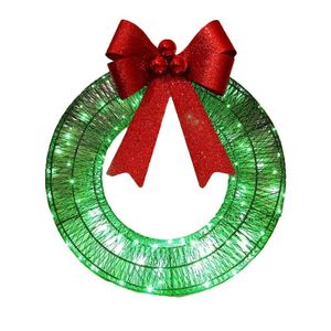 Lifebay Outdoor Christmas Wreath with LED Lights