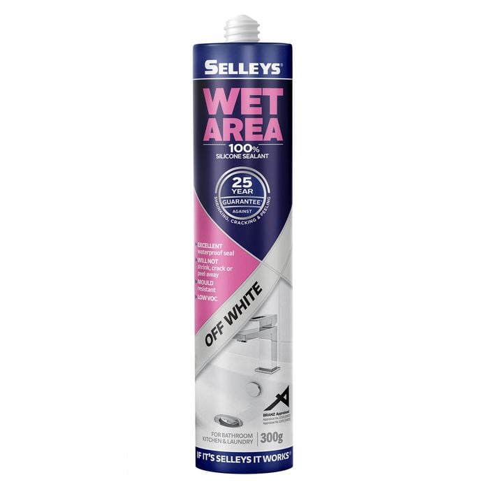Selleys 300g Off White Wet Area Waterproof Silicone Sealant