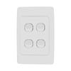 DETA White Quad Vertical Wall Switch