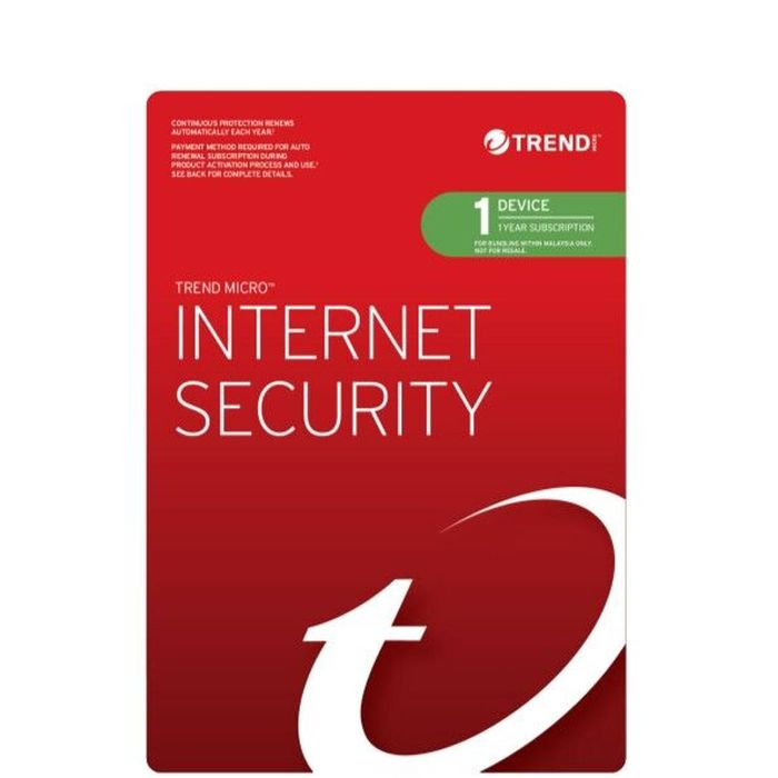 Trend Micro Internet Security (1 Device) 1yr  Ar