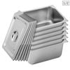 SOGA 6X 1/2 GN Pan 20cm With Lid – Stainless Steel