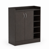 Roomo Shoe Cabinet with Doors & Adjustable Shelves, Shoe Storage Organizer for 12–16 Pairs, Hallway & Entryway