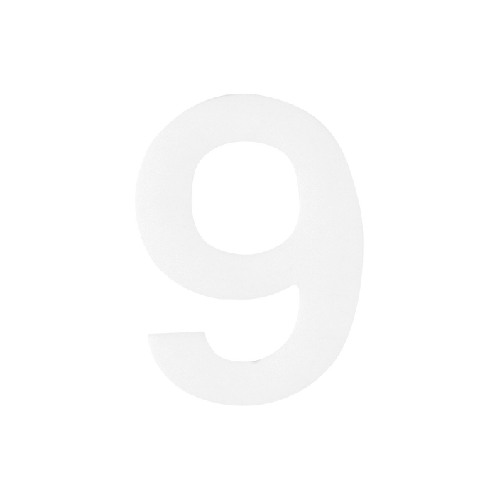 Sandleford 50mm Mode White Self Adhesive Number 9