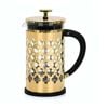 Fissman French Press Coffee Maker Borosilicate W/ Gold Electroplating 600ml