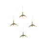 Yes4pets 4x Bird Toy Hanging Pine W Bells 20x26cm