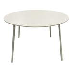 Home Bazar Beige Palmas Steel Dining Table