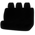 MyCar Universal Finesse Faux Fur Seat Covers - Universal Size 06/08H - Black