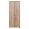 European Cabinetry Natural Oak Slim Oval Brass Stockholm Storage Cupboard