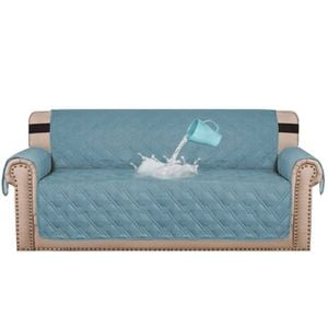 Smarcute 3 Seater Waterproof Sofa Cover Couch Cushion Furniture Protector Blue