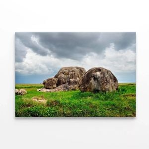 National Park Scenery with Rocks  Print 100% Australian Made 150 x 100cm  (Stretched)