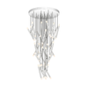 Telbix Milazo Contemporary Pendant Hanging Lamp Light Metal Acrylic Chrome Gloss
