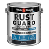 White Knight 4L Black Gloss Rust Guard Quick Dry Advanced Enamel Paint