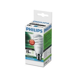 Philips Spiral B22 CFL 900Lm Cool Daylight 15W Globe