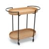 Genex Designs 76 cm Black Frame Anderson Drink Trolley