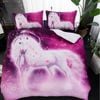 3D Pink Unicorn 176 Bed Pillowcases Quilt King Size