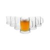 Glass Beer Mugs - 500ml - Pack of 6