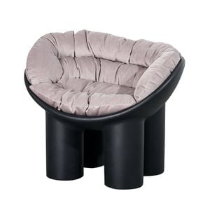Miuz Roly Poly Chair Lounge Chair Replica Chair Designer Modern Seat [black]