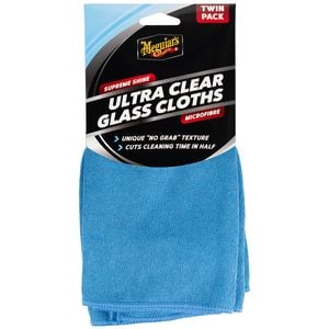 Meguiar's Supreme Shine Ultra Clear Glass Cloths Twin-Pack