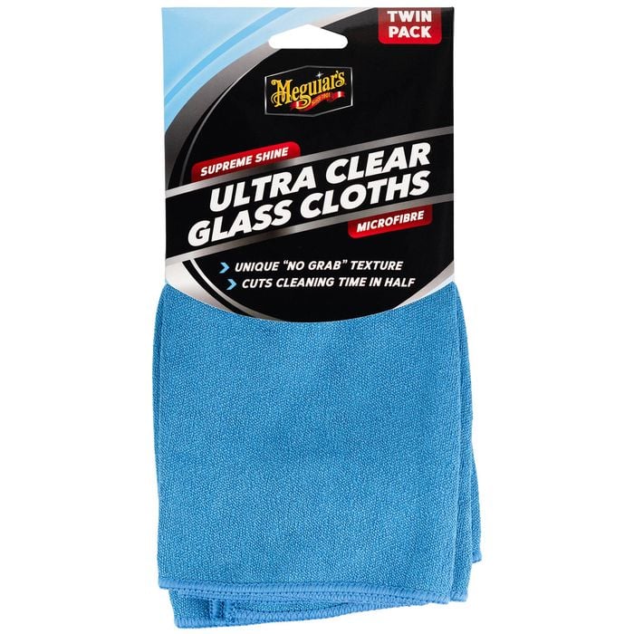 Meguiar's Supreme Shine Ultra Clear Glass Cloths Twin-Pack