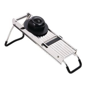 Vogue Stainless Steel Mandoline Slicer With 5 Interchangeable Blades 400x135mm Commercial Grade Kitchen Vegetable Cutter