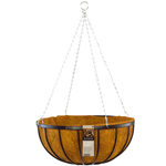 Brunnings 45cm Black Georgian Hanging Basket
