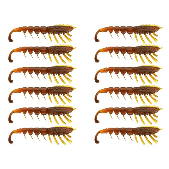 2x 6PK 3In Rapala Crush City The Imposter Plastic Prawn Lures - Motor Oil UV